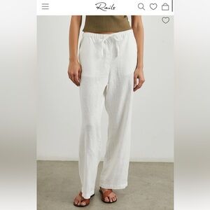 Rails Emmie Linen Pant in White